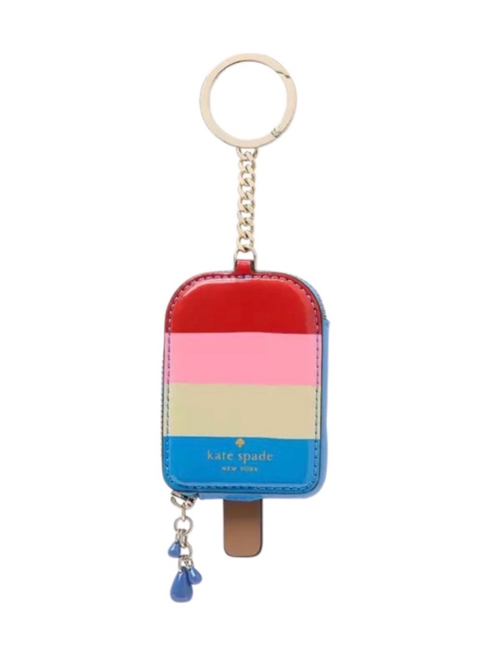 kate spade Collectible Striped Mini Bag Charm Keychain